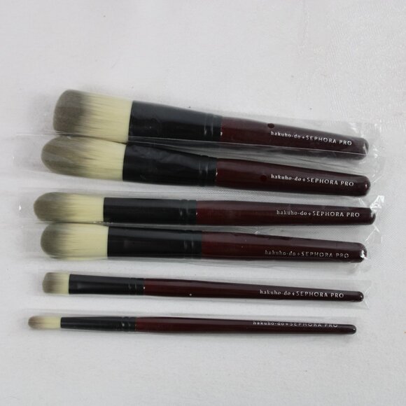 Sephora Hakuhodo Six Piece Full Size Cruelty Free Professional Makeup Br… - Picture 7 of 7